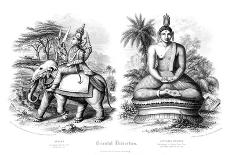 The Ten Abatars or Incarnations of Vishnu-A Thom-Framed Giclee Print