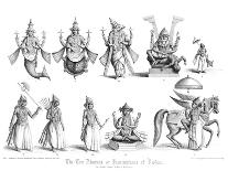 The Ten Abatars or Incarnations of Vishnu-A Thom-Framed Premier Image Canvas