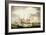 A Three Master adrift in the Downs with help at Hand-Thomas Luny-Framed Giclee Print