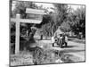 A Three Wheeled Harley-Davidson Police Bike, America, 1950S-null-Mounted Photographic Print