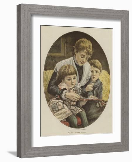 A Thrilling Story-Edward Killingworth Johnson-Framed Giclee Print