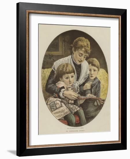 A Thrilling Story-Edward Killingworth Johnson-Framed Giclee Print