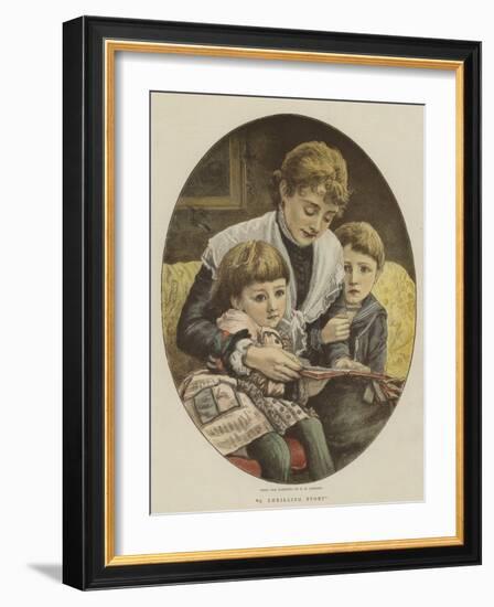A Thrilling Story-Edward Killingworth Johnson-Framed Giclee Print