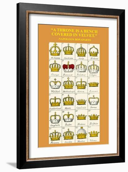 A Throne Is a Bench Covered in Velvet-Hugh Clark-Framed Art Print