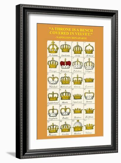 A Throne Is a Bench Covered in Velvet-Hugh Clark-Framed Art Print