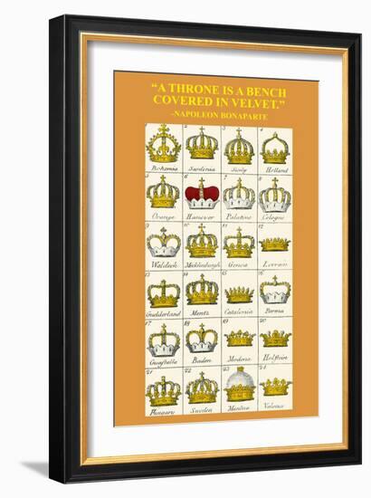 A Throne Is a Bench Covered in Velvet-Hugh Clark-Framed Art Print