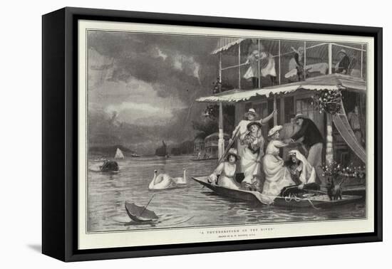 A Thunderstorm on the River-Robert Walker Macbeth-Framed Premier Image Canvas