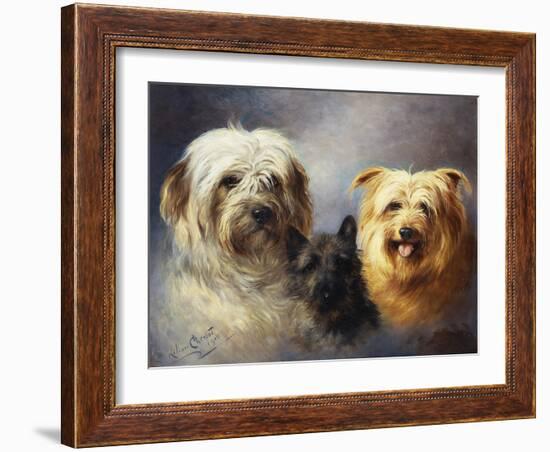 A Tibetan, a Cairn and a Silky Terrier-Lilian Cheviot-Framed Giclee Print