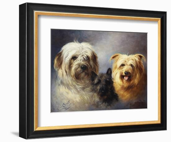 A Tibetan, a Cairn and a Silky Terrier-Lilian Cheviot-Framed Giclee Print