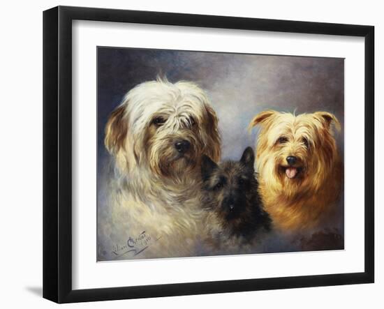 A Tibetan, a Cairn and a Silky Terrier-Lilian Cheviot-Framed Giclee Print