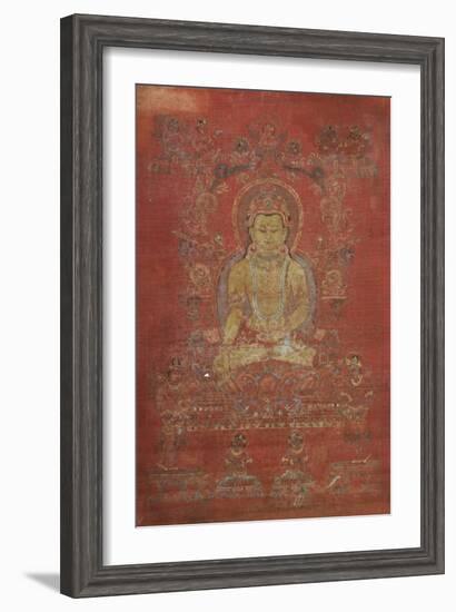 A Tibetan Thang.Ka Depicting Ratnashambhava, Early 14th Century-null-Framed Giclee Print
