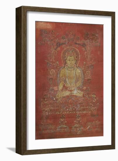 A Tibetan Thang.Ka Depicting Ratnashambhava, Early 14th Century-null-Framed Giclee Print