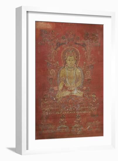 A Tibetan Thang.Ka Depicting Ratnashambhava, Early 14th Century-null-Framed Giclee Print