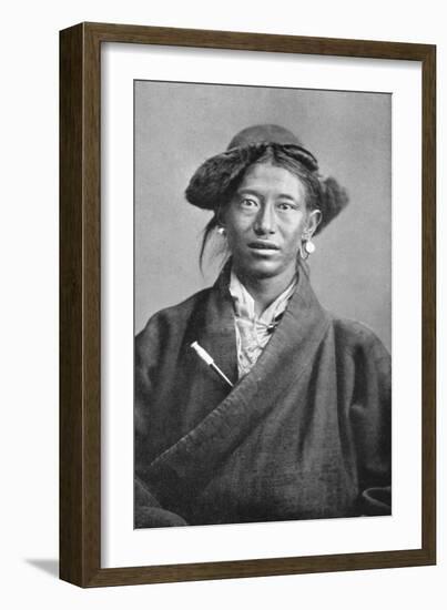 A Tibetan Woman, C1910-null-Framed Giclee Print