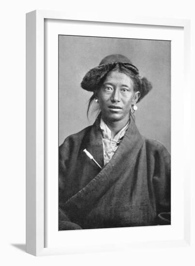 A Tibetan Woman, C1910-null-Framed Giclee Print