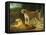 A Tiger and Tigress at the Exeter 'Change Menagerie in 1808-Jacques-Laurent Agasse-Framed Premier Image Canvas