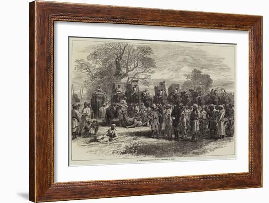 A Tiger-Hunting Party in India, Preparing to Start-Arthur Hopkins-Framed Giclee Print