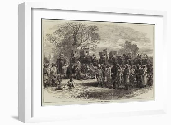 A Tiger-Hunting Party in India, Preparing to Start-Arthur Hopkins-Framed Giclee Print