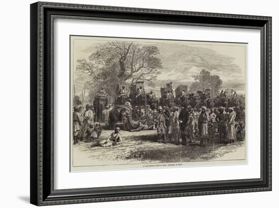 A Tiger-Hunting Party in India, Preparing to Start-Arthur Hopkins-Framed Giclee Print