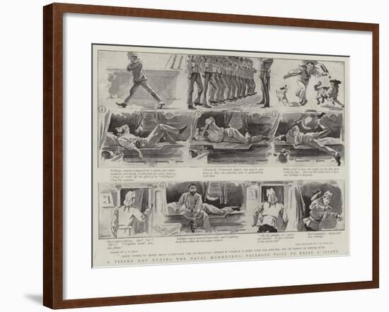 A Tiring Day During the Naval Manoeuvres, Tallboys Tries to Enjoy a Siesta-Alexander Stuart Boyd-Framed Giclee Print