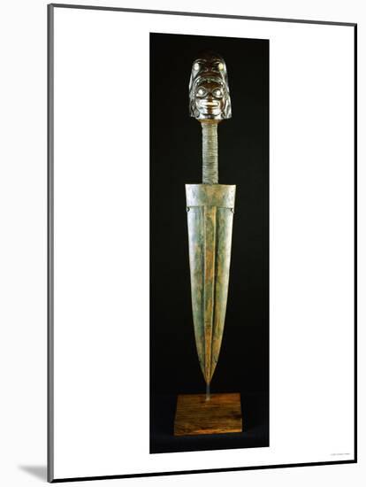 A Tlingit Ceremonial Dagger-null-Mounted Giclee Print