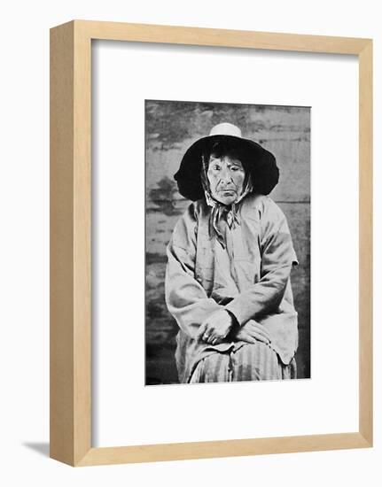 A Tlingit woman of Alaska, 1912-Unknown-Framed Photographic Print