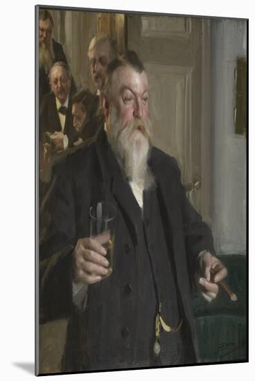 A Toast in the Idun Society, 1892 (Oil on Canvas)-Anders Leonard Zorn-Mounted Giclee Print