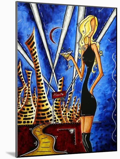 A Toast To The Little Black Dress-Megan Aroon Duncanson-Mounted Art Print