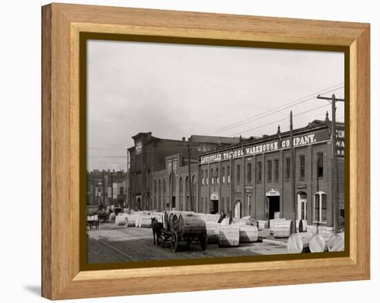 A Tobacco Warehouse, Louisville, Ky.-null-Framed Stretched Canvas