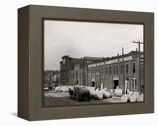 A Tobacco Warehouse, Louisville, Ky.-null-Framed Stretched Canvas