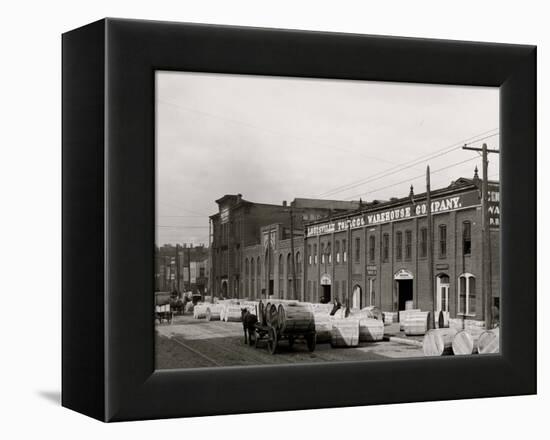 A Tobacco Warehouse, Louisville, Ky.-null-Framed Stretched Canvas