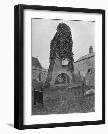 A Tomb Above Ground, Pinner Churchyard, London, 1924-1926-Valentine & Sons-Framed Giclee Print