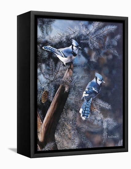 A Touch of Blue-Kevin Daniel-Framed Stretched Canvas