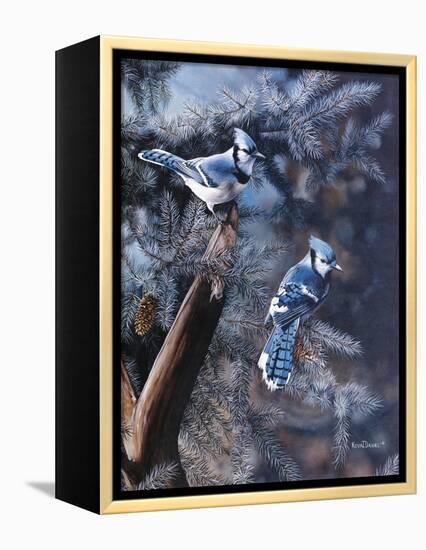A Touch of Blue-Kevin Daniel-Framed Stretched Canvas