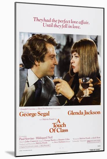 A TOUCH OF CLASS, US poster, from left: George Segal, Glenda Jackson, 1973-null-Mounted Art Print