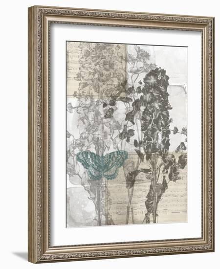 A Touch of Teal I-Jennifer Goldberger-Framed Art Print