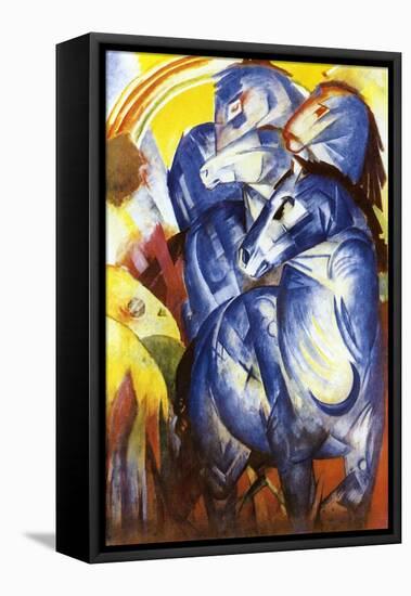 A Tower of Blue Horses, 1913-Franz Marc-Framed Premier Image Canvas