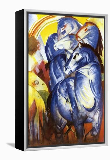 A Tower of Blue Horses, 1913-Franz Marc-Framed Premier Image Canvas