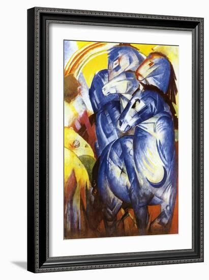 A Tower of Blue Horses, 1913-Franz Marc-Framed Giclee Print