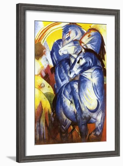 A Tower of Blue Horses, 1913-Franz Marc-Framed Giclee Print