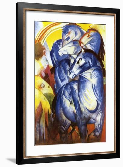 A Tower of Blue Horses, 1913-Franz Marc-Framed Giclee Print