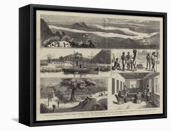 A Trading Expedition Up the River Niger, II-null-Framed Premier Image Canvas