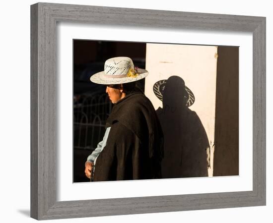 A Traditional Bolivian Woman in the City of Potosi-Alex Saberi-Framed Photographic Print