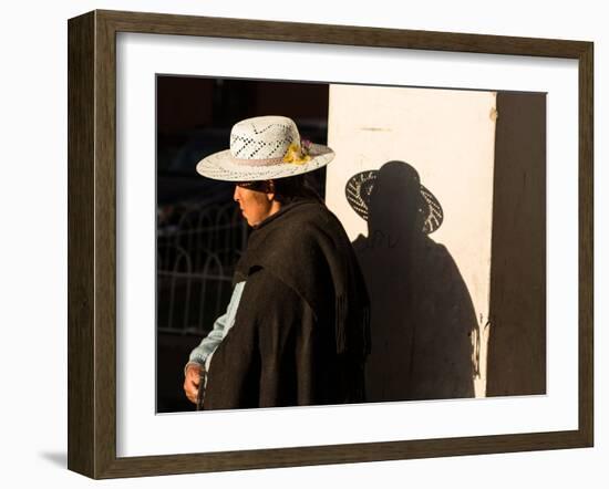 A Traditional Bolivian Woman in the City of Potosi-Alex Saberi-Framed Photographic Print