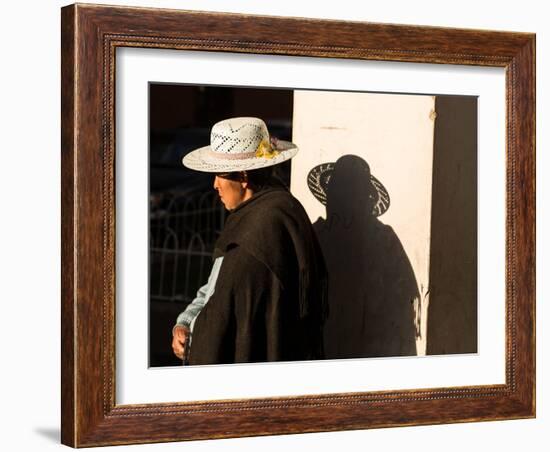 A Traditional Bolivian Woman in the City of Potosi-Alex Saberi-Framed Photographic Print