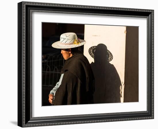 A Traditional Bolivian Woman in the City of Potosi-Alex Saberi-Framed Photographic Print