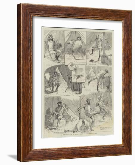 A Tragedy in a Bell Tent in Bechuanaland-William Ralston-Framed Giclee Print