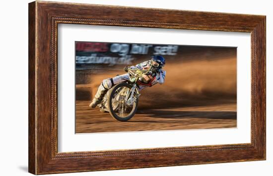 A Trail of Dust at Sunset-null-Framed Art Print