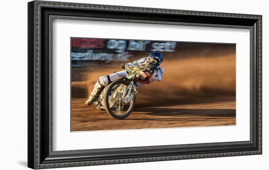 A Trail of Dust at Sunset-null-Framed Art Print