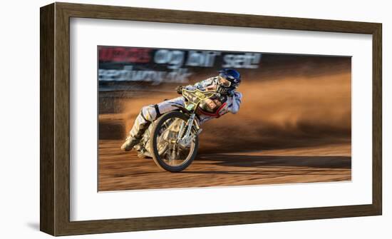 A Trail of Dust at Sunset-null-Framed Art Print